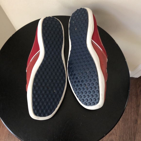 Timberline comforia red boat shoe style loafer with toggle detail - Picture 5 of 13